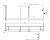 Traverza 4 - vidlice, 1500 kg / 3000 mm